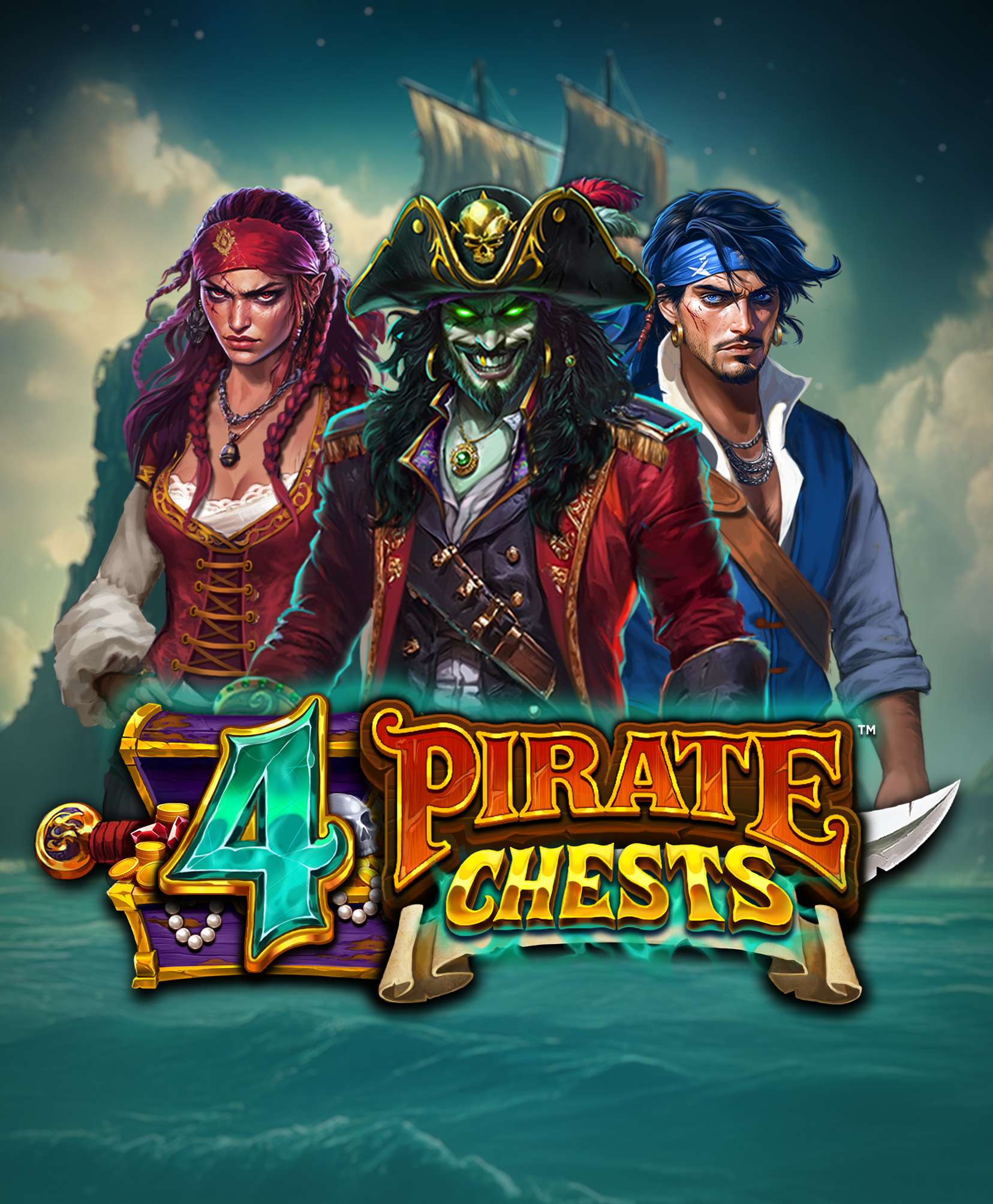 4 Pirate Chests