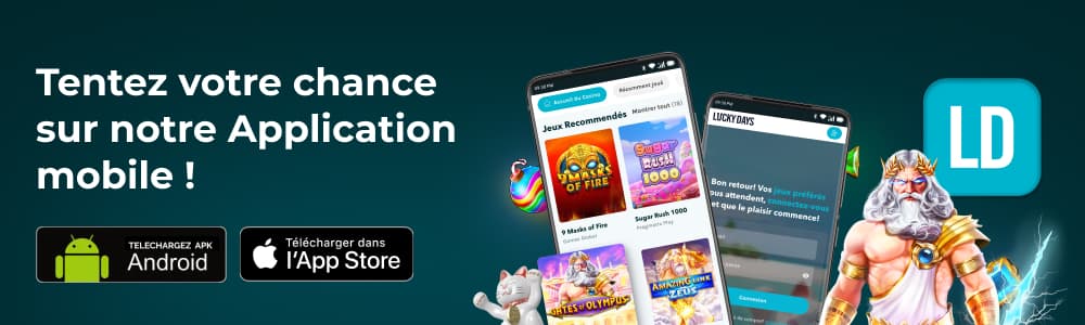 Tentez votre chance sur notre Application Mobile !